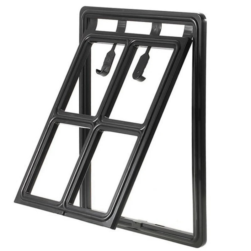 Lockable Plastic Pet Dog/ Cat Door for Screen Window Security Flap