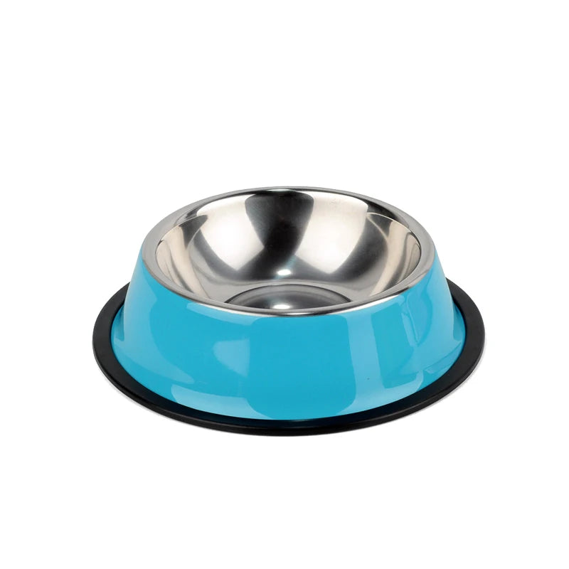4 Colors Stainless Steel Dog/ Cat Bowls;