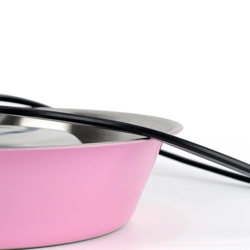 4 Colors Stainless Steel Dog/ Cat Bowls;