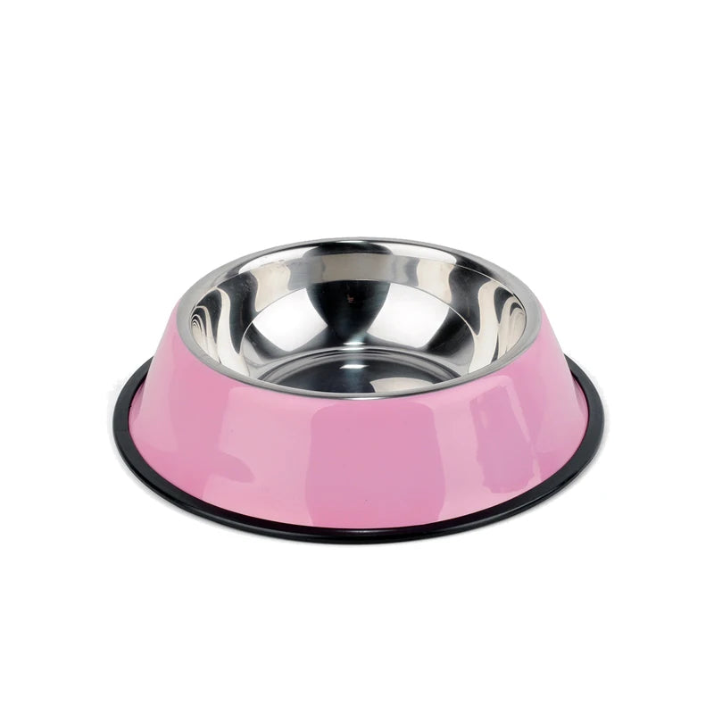 4 Colors Stainless Steel Dog/ Cat Bowls;