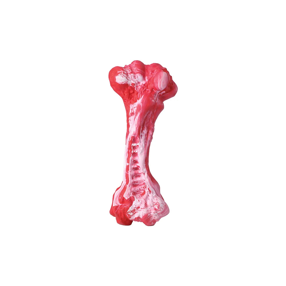 Toys Aggressive Chewers; Bone-Shaped Indestructible Rubber ;