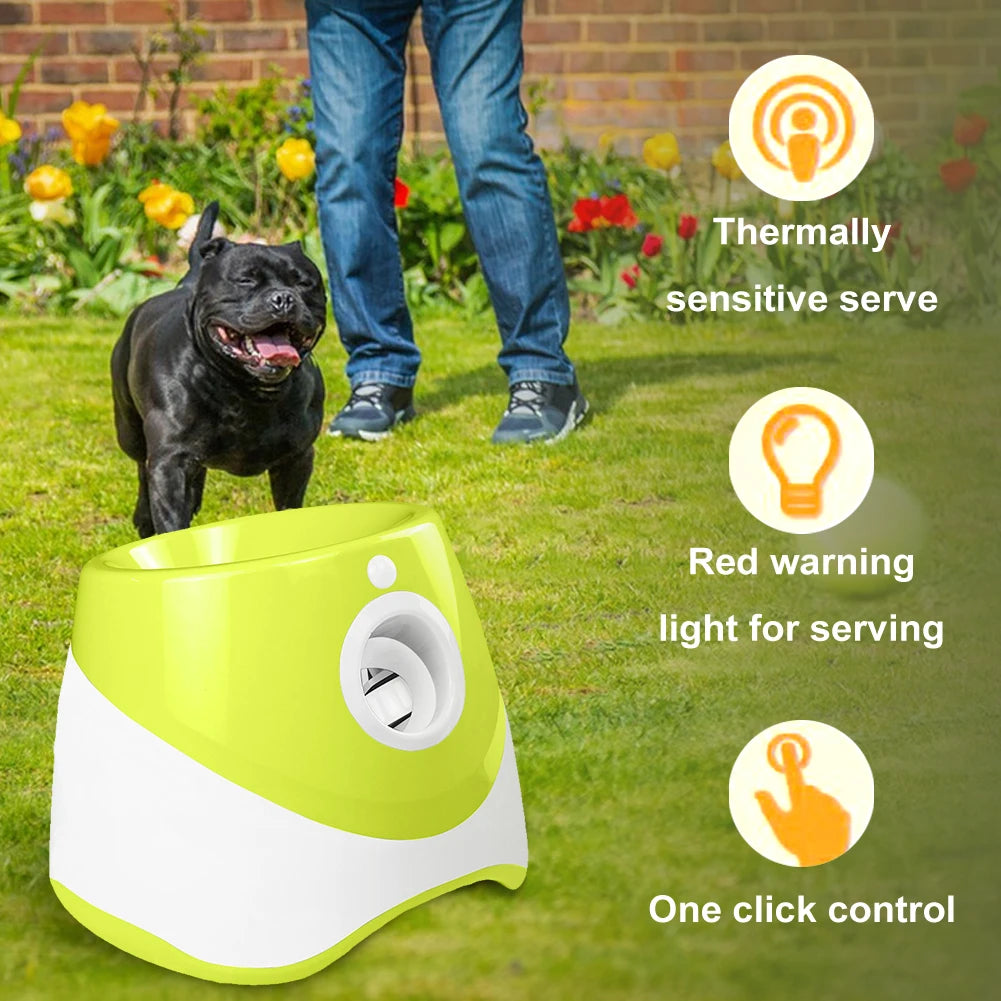 Dog Tennis Ball Launcher; Automatic; Interactive , Rechargable;