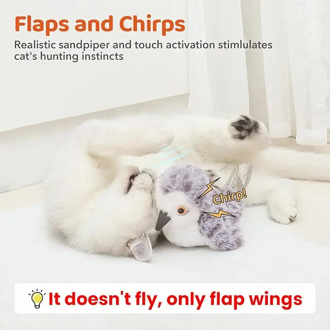 Cat Toys Flapping Bird; Cat Kicker Catnip Toys