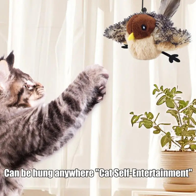 Flappy Bird Interactive Cat Toy; USB Rechargeable Remote Control