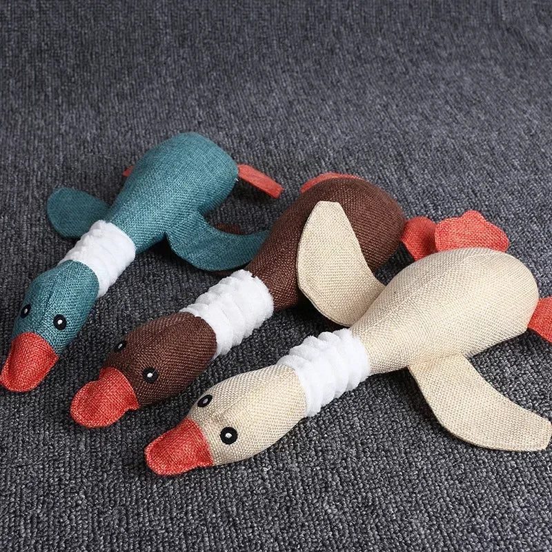Mallard Duck Dog Toy; Aggressive Chewers; Dog Squeaky Toy;