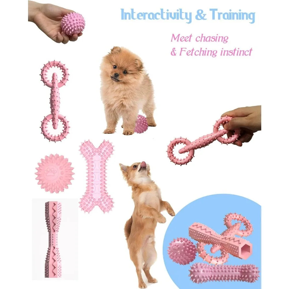Puppy Toys/ 2-8 Months; Teething Toys for Puppies;