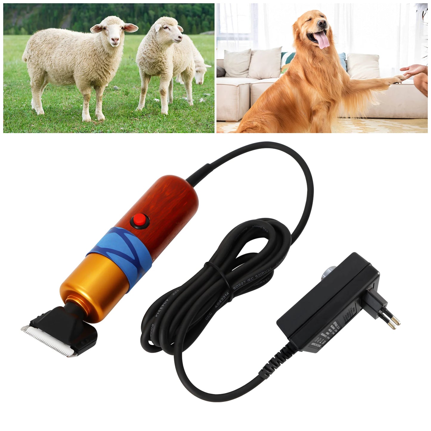 Pet Hair Clipper Low Noise High-efficiency; Professional Electric Variable Speed Shearing / Sheep Dogs Cats Pet;