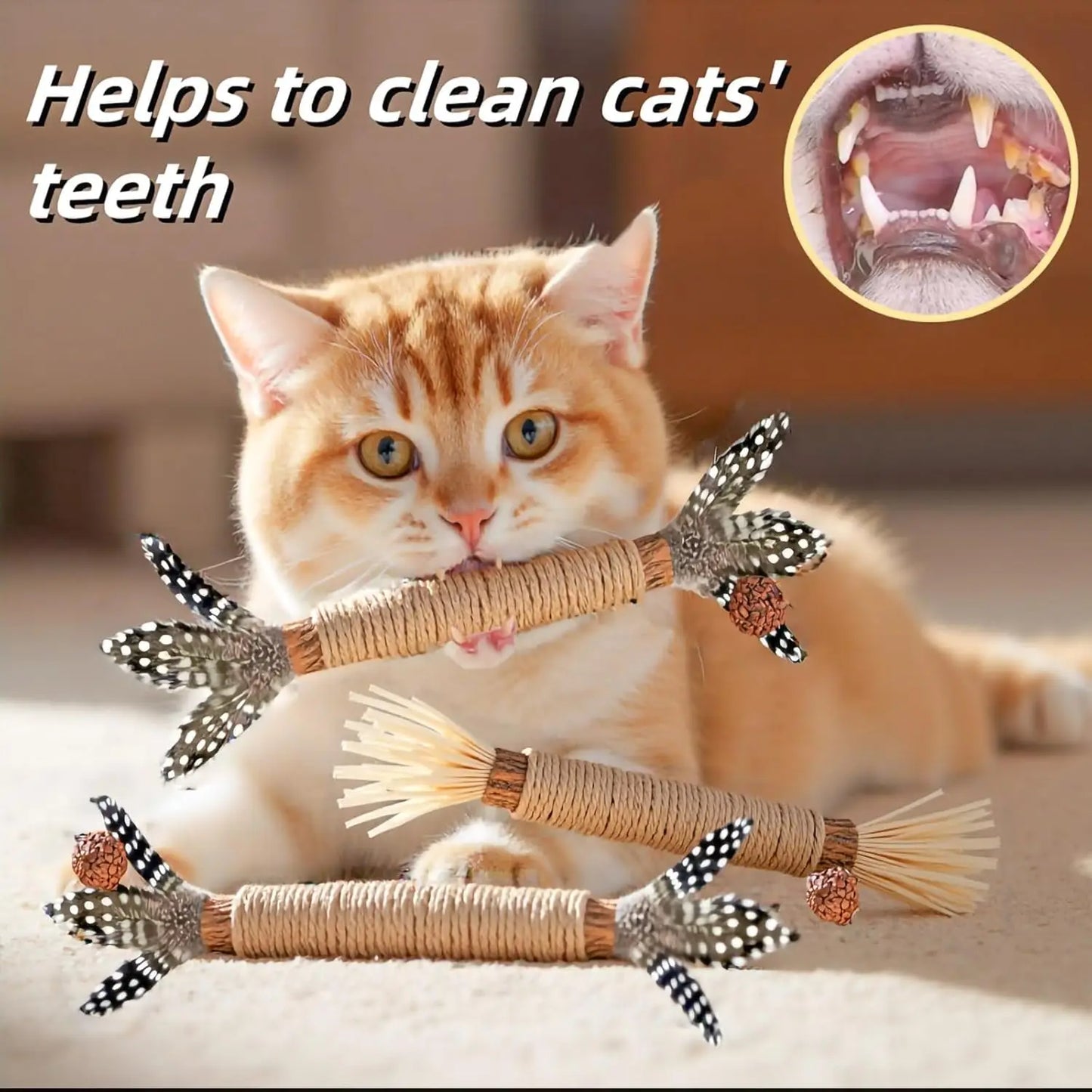 12 pks / Silver Vine Chew Stick Cat Toys,