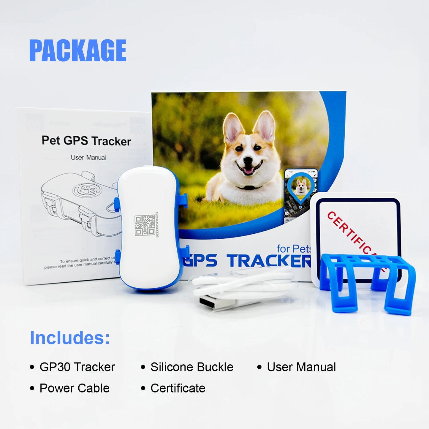 4G Dog/ Cat GPS Tracker - Waterproof Smart Locator ;