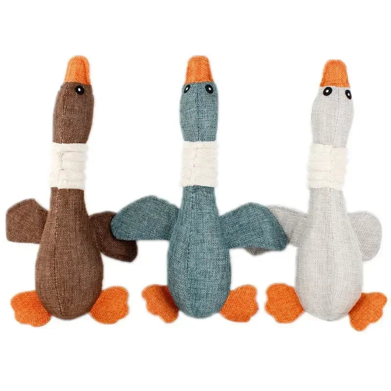 Mallard Duck Dog Toy; Aggressive Chewers; Dog Squeaky Toy;