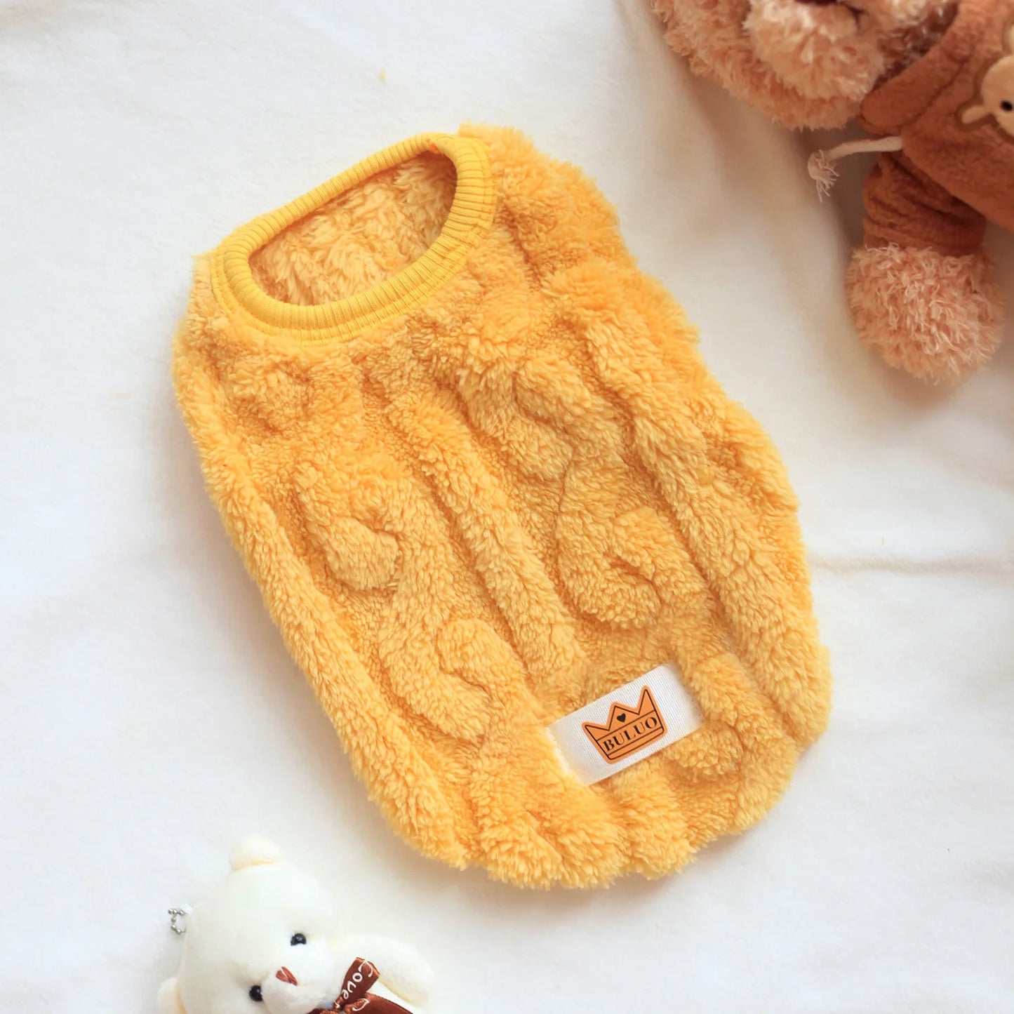 Soft Cozy Cat Clothes; Warm Fleece Sweatshirt for Small Dogs; Puppy/ Kitten Jacket;
