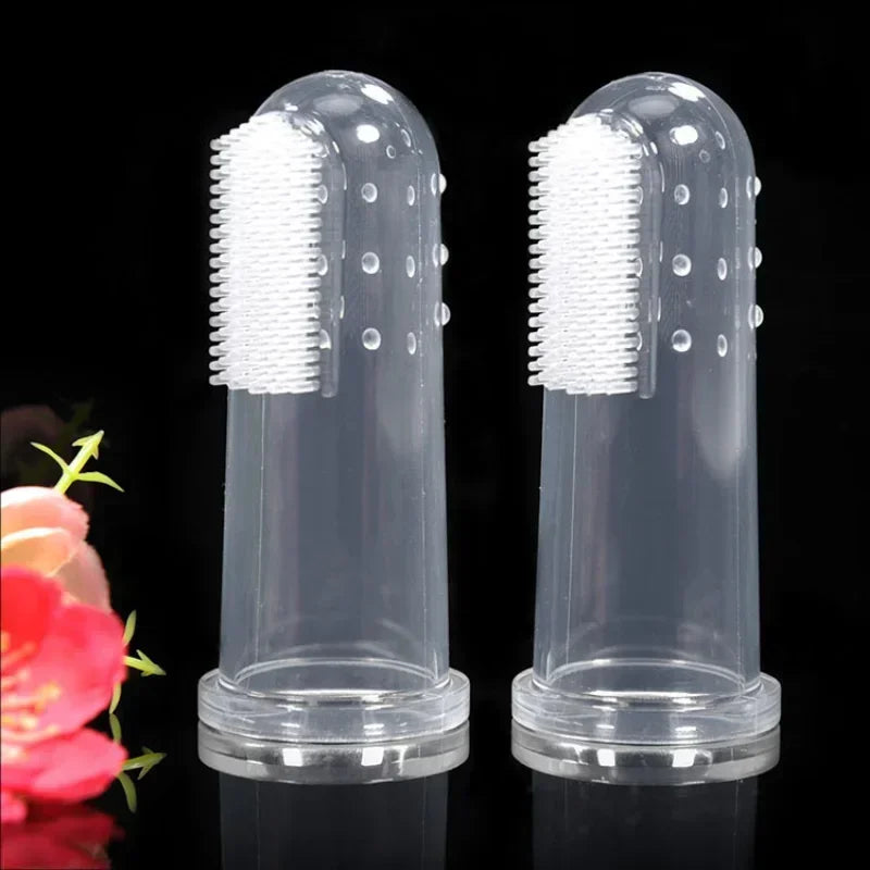 Pet finger Toothbrush; Super Soft Pet Finger Toothbrush;Cleaning Brush Bad Breath/ Tartar Tooth Care;