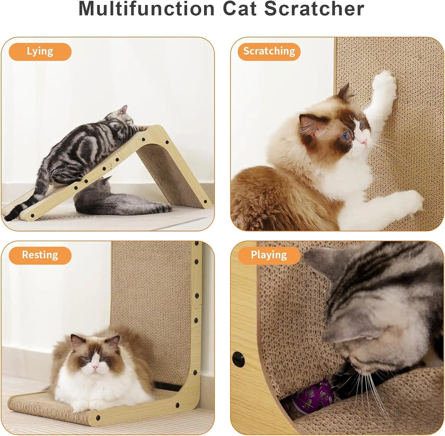 Cat Scratchers for Cats, , Cardboard Cat Scratching;
