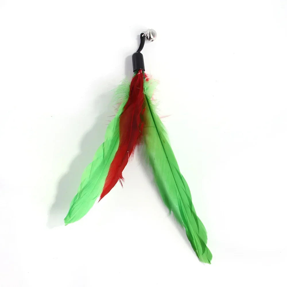 Cat Toy Bell, Feather & Fishing Rod : Cat Toys Interactive