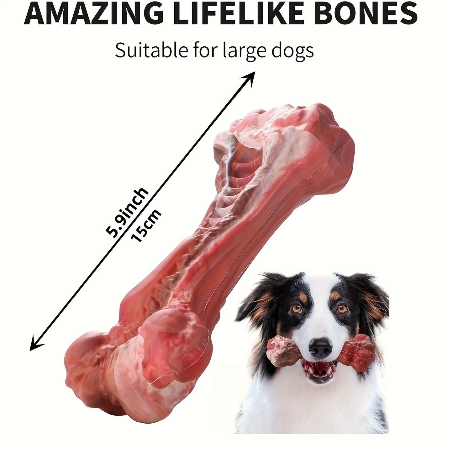 Durable dog chew Bones ; Natural rubber canine teeth cleaning;