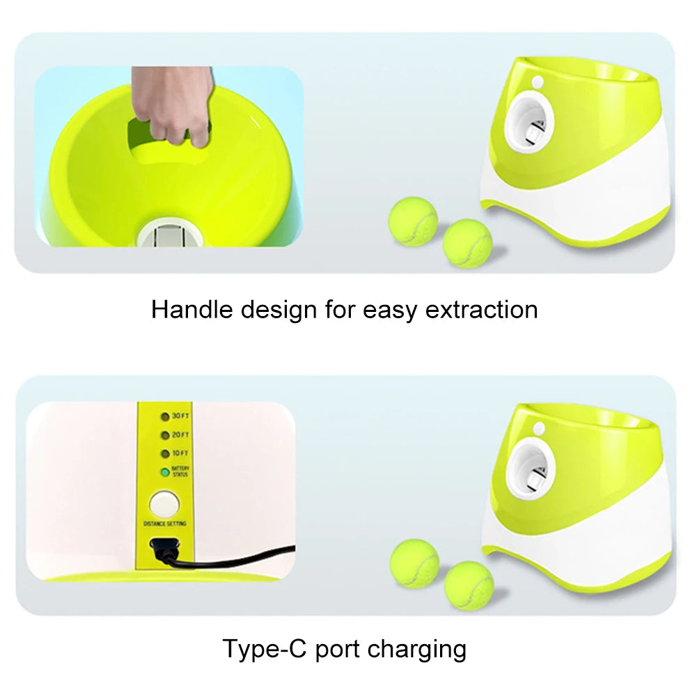 Dog Tennis Ball Launcher; Automatic; Interactive , Rechargable;