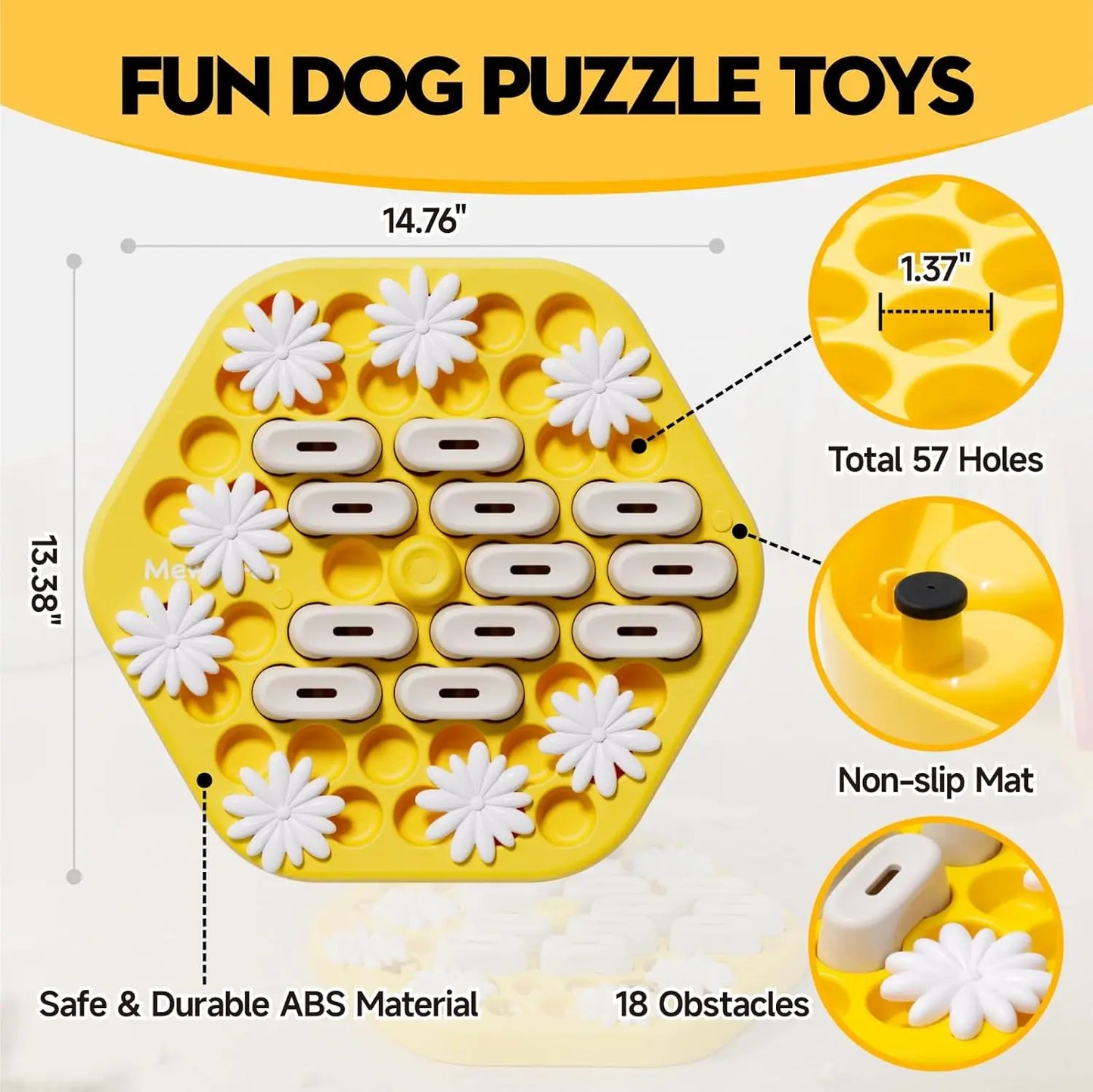 Dog Puzzle Toys; Slow Feeder; Interactive Puzzle Game ;