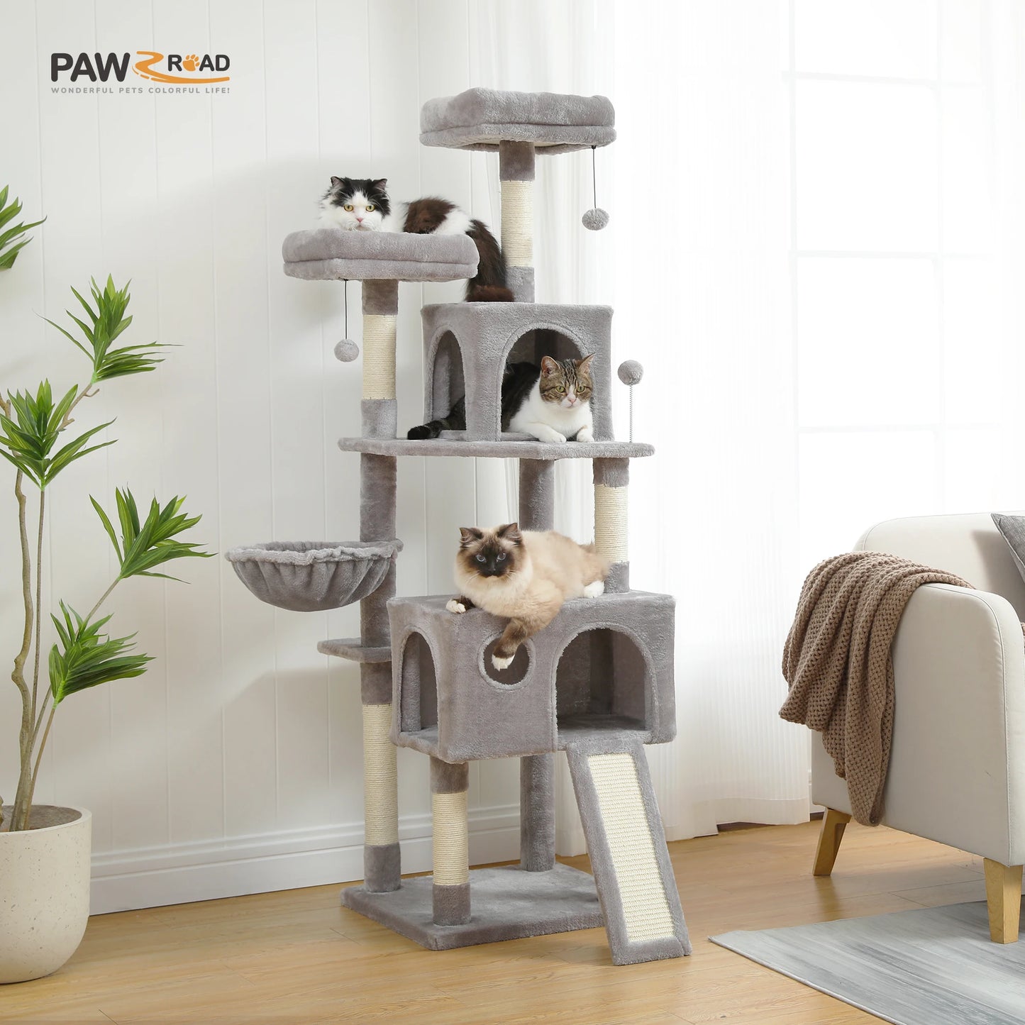 Multi-Level Cat Tree/ Condo Style;