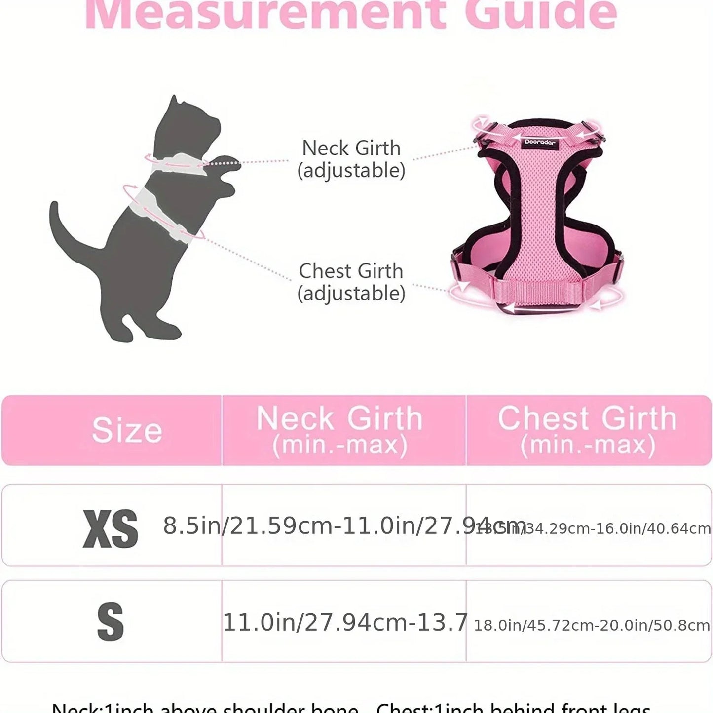 Cat Leash Harness; Non-Slip Adjustable Leash; Non-Slip Cat/ Dog Leash Vest Chest Carrie;r