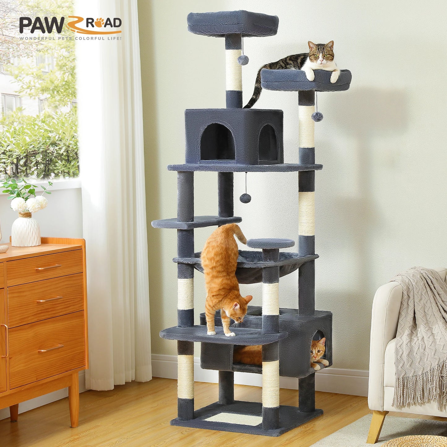 Large Cat Tree & Tower for Indoor Cats