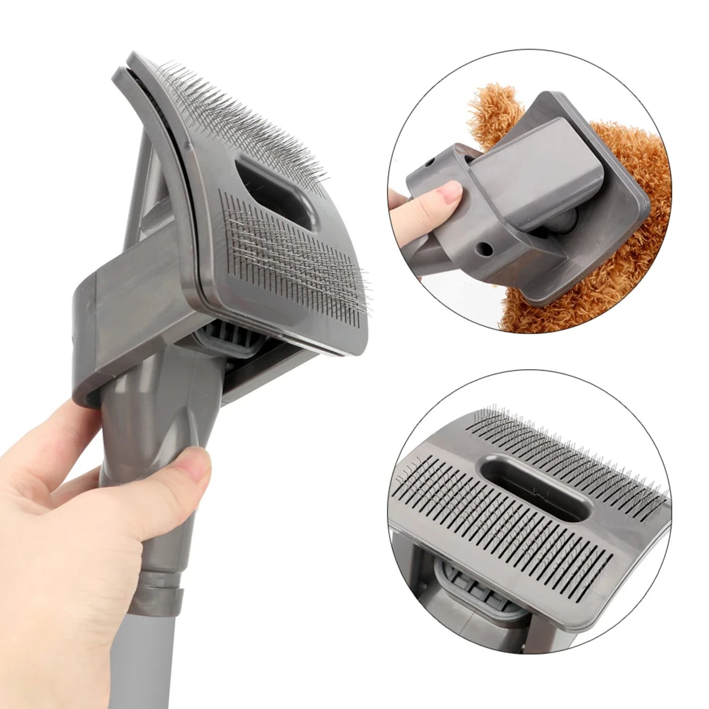 Pet Hair Vacuum Groomer; Dog/ Cat Combs; Clean Pets Hair Brush; Vacuum Cleaner Grooming Tools ;