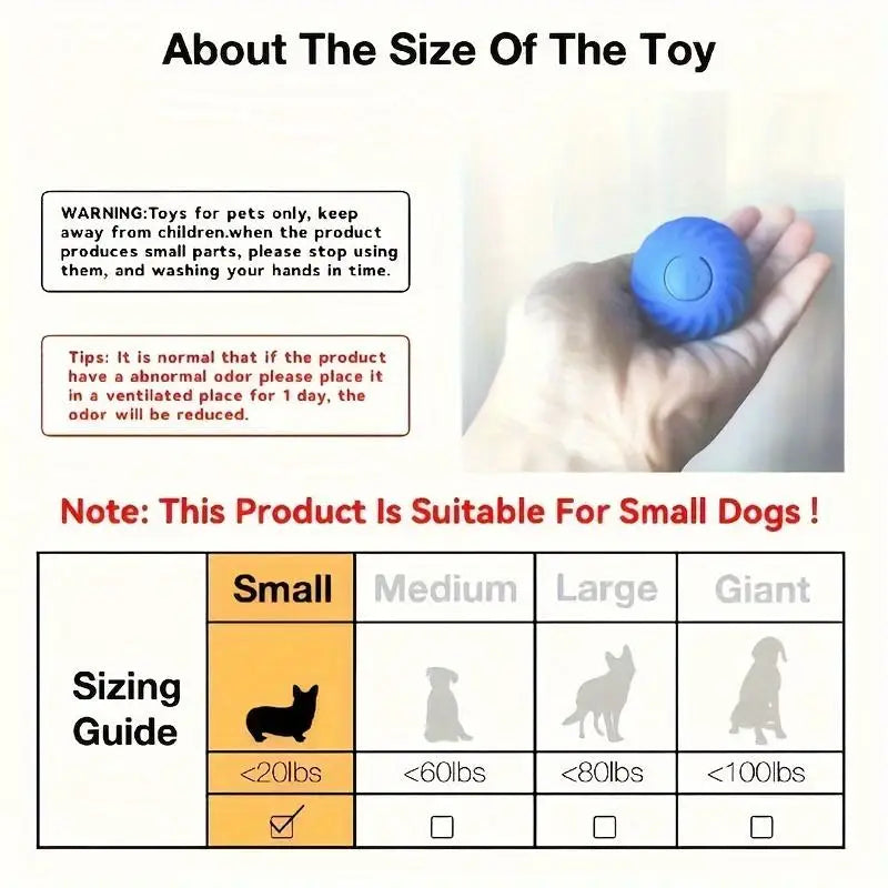 Intelligent Jumping Ball, Electric Charging Cat/ Dog Toy,
