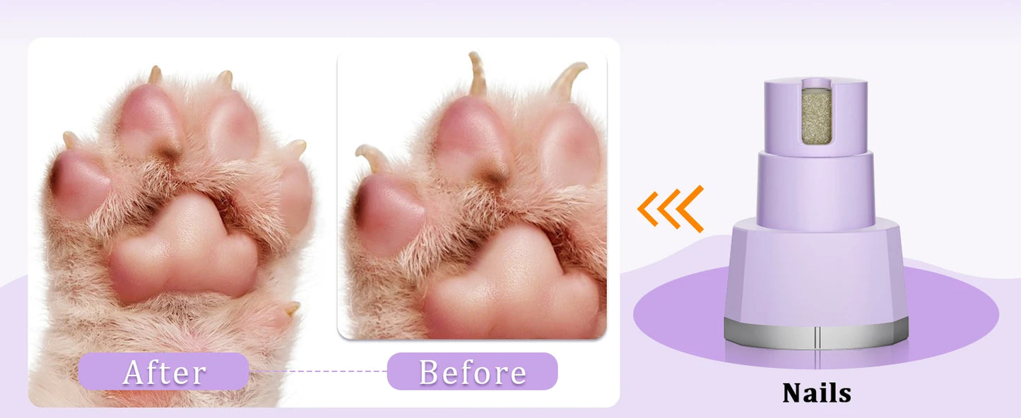 Pet Grooming Clippers Kt iCordless;Electric Rechargeable ;Trimmer Tools;Cordless Quiet Pet Nail Paw Grinder;
