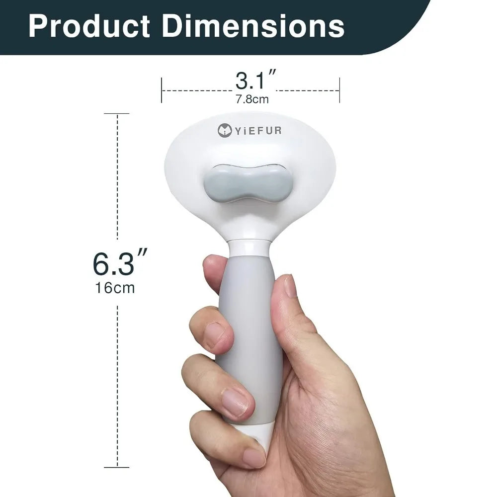 Cat Brush for Shedding;Soft Silicone Self Cleaning Brush for Short and Long Haired Cats;