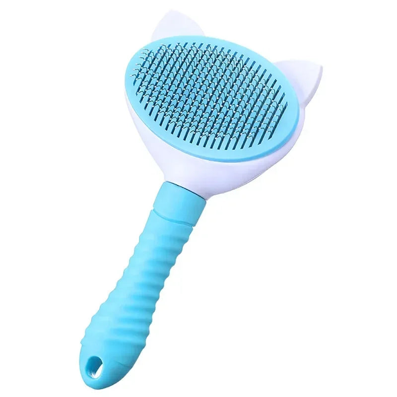 Pet Comb Cleaning Brush ;Supplies High Quality Self cleaning Brush; Professional Grooming brush for Dogs/Cats ;
