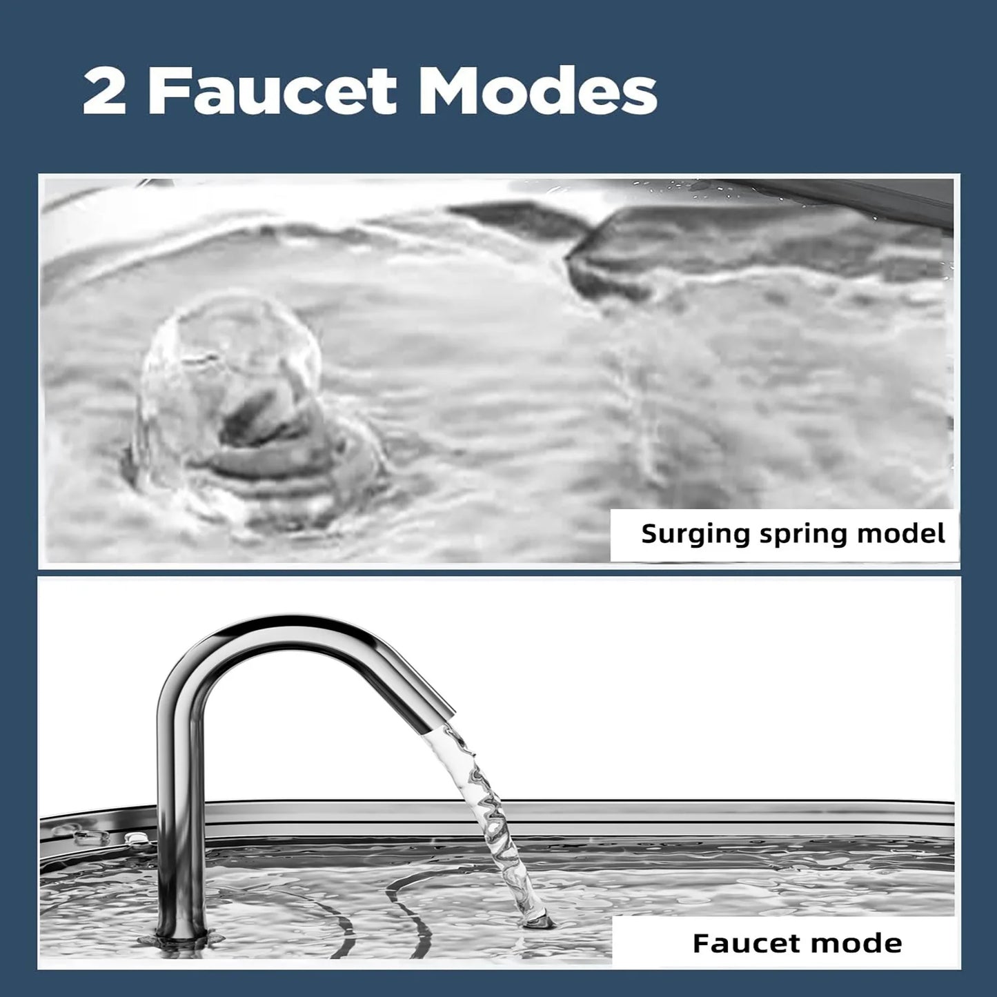 Auto large capacity pet water dispenser; stainless steel water fountain with LED Lighting;