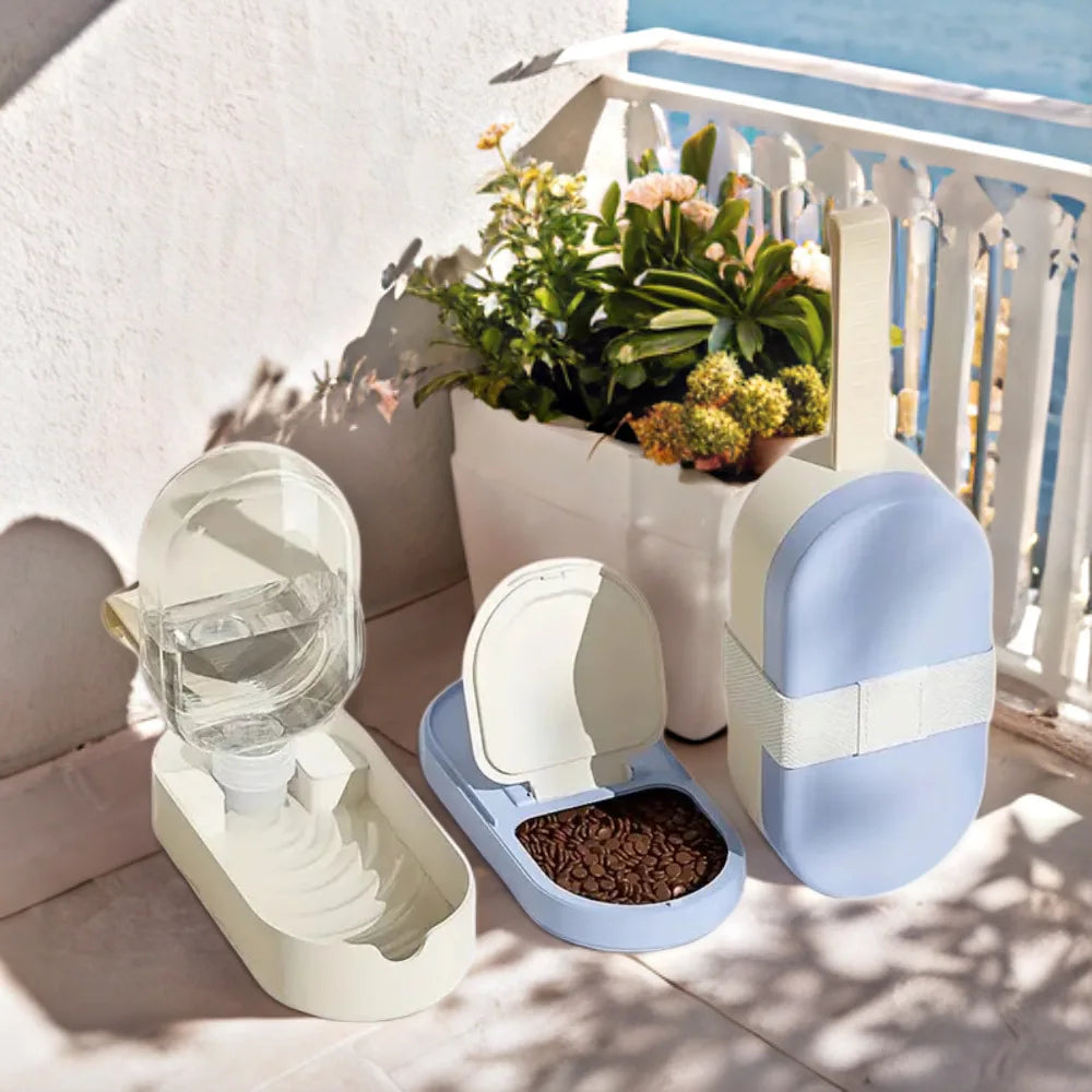 Leak-Proof Travel Pet Water Dispenser for Cats, Dogs; Lightweight & Easy to Clean;