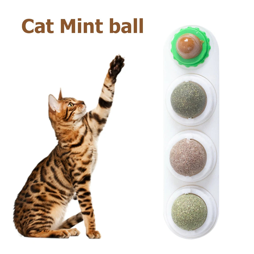 Cat Mint Ball Natural; Pet Catnip Toys;