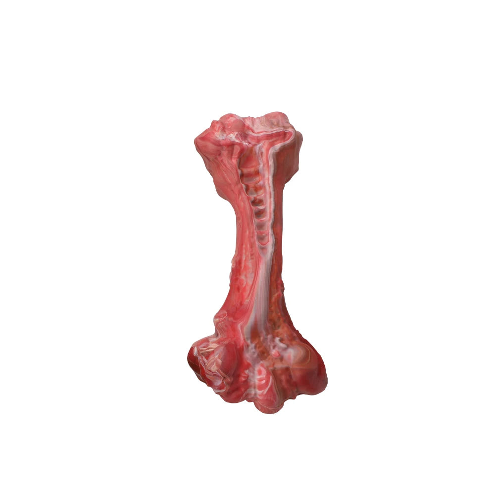 Toys Aggressive Chewers; Bone-Shaped Indestructible Rubber ;