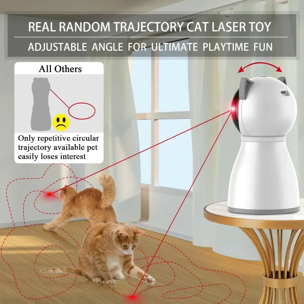 Laser Cat Toys for Indoor Cats; Motion Activated Rechargeable [