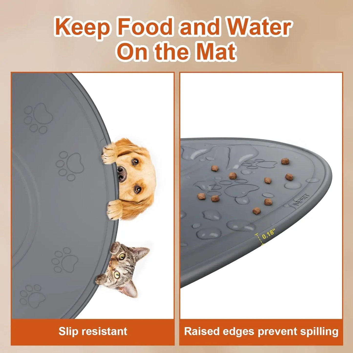 Silicone Dog Food Mat for Dogs / D10 Fountain,