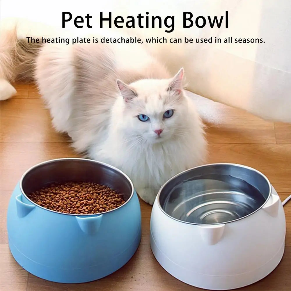 Heated Pet Bow;lPet Winter Heated Feed Cage Bowl; Constant Temperature Heating; l