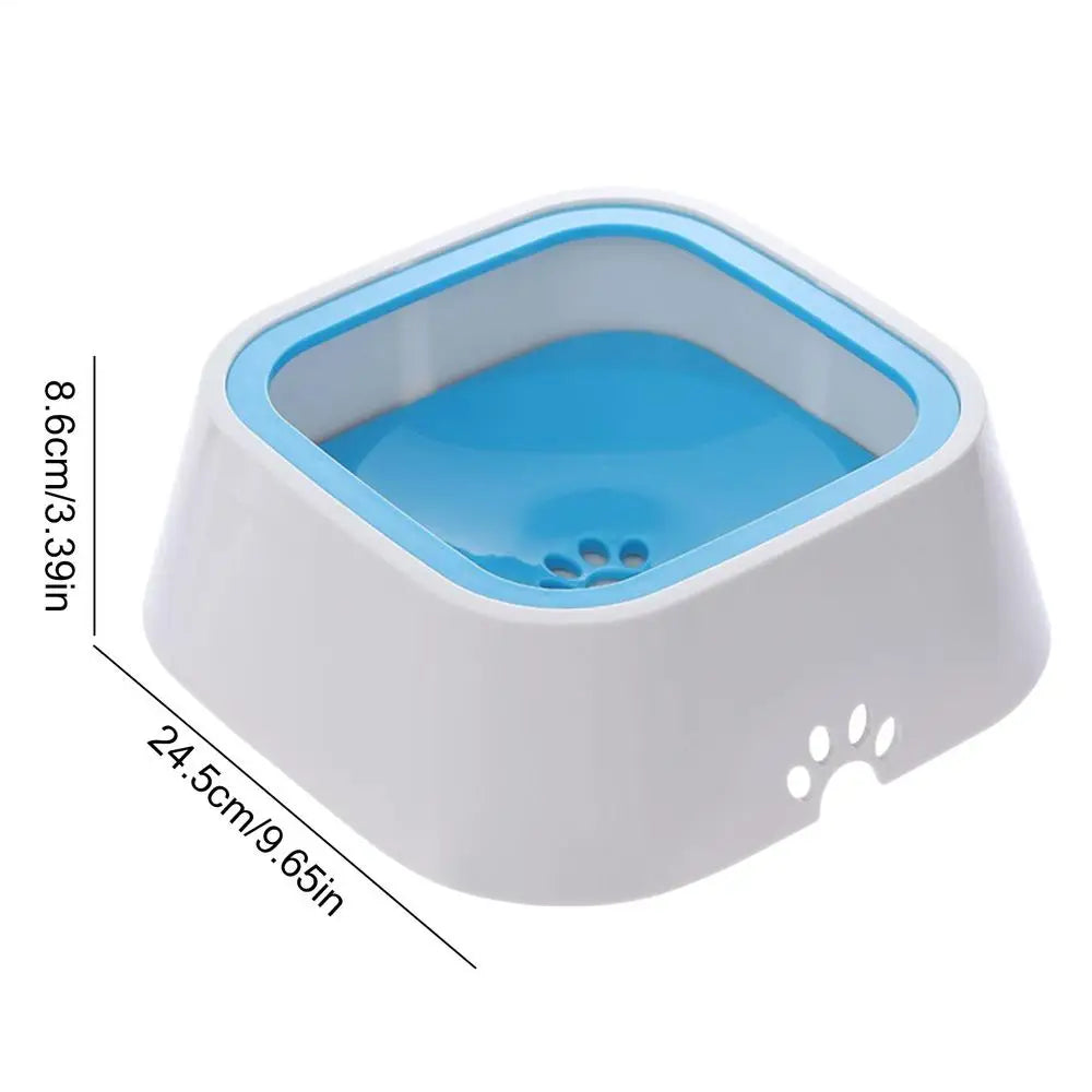 No Drip Pet Water Bowl; Large Capacity Anti-Slip Water Feeder ;