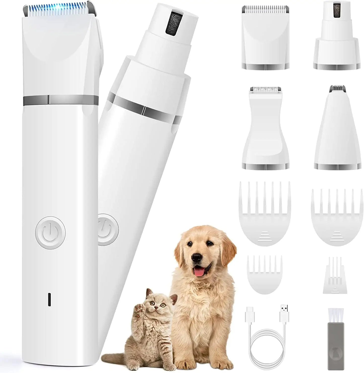 Pet Grooming Clippers Kt iCordless;Electric Rechargeable ;Trimmer Tools;Cordless Quiet Pet Nail Paw Grinder;