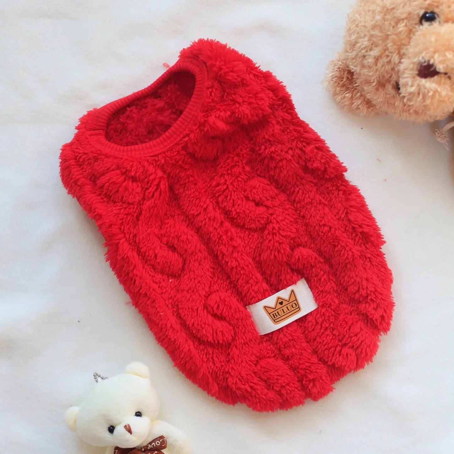Soft Cozy Cat Clothes; Warm Fleece Sweatshirt for Small Dogs; Puppy/ Kitten Jacket;