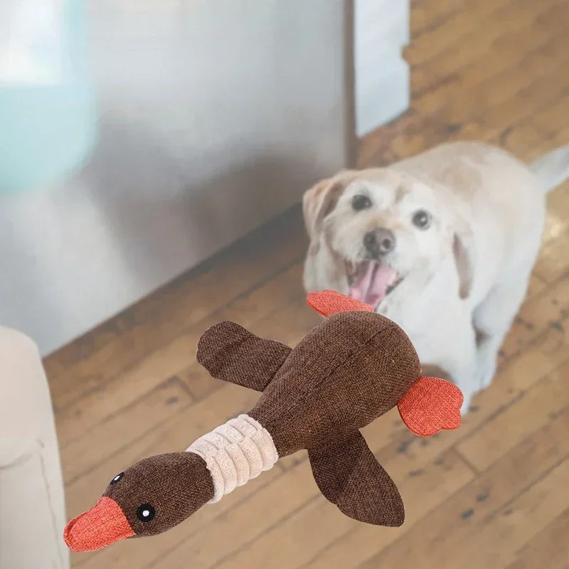 Mallard Duck Dog Toy; Aggressive Chewers; Dog Squeaky Toy;