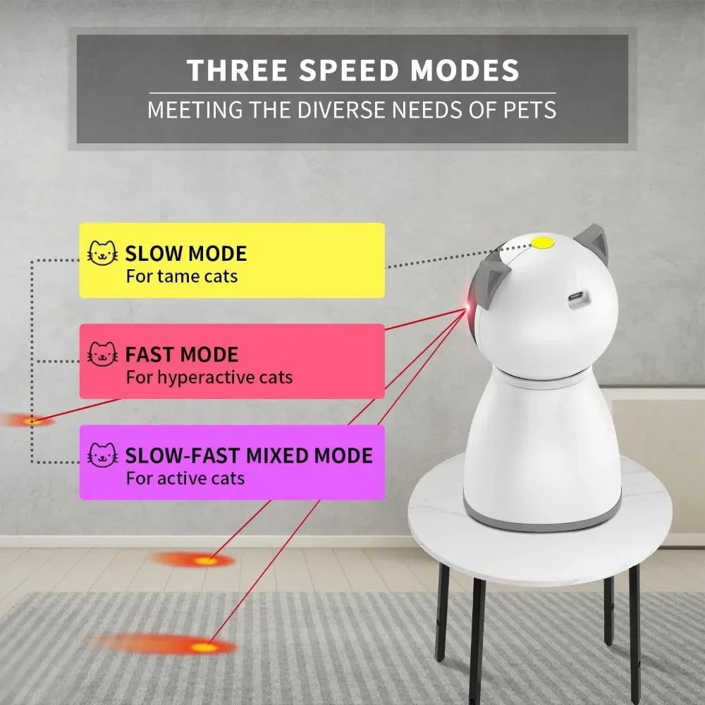 Laser Cat Toys for Indoor Cats; Motion Activated Rechargeable [