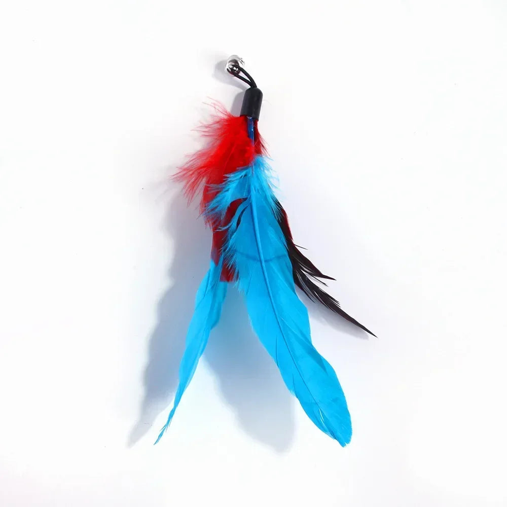 Cat Toy Bell, Feather & Fishing Rod : Cat Toys Interactive