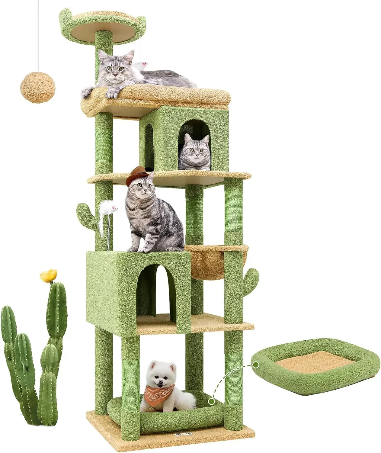 Heavy Duty Cat Trees Large Cats,Sturdy 72inMaine Coon Cats Tree for Large Cat 20lbs+Heavy Duty Cats Tower for Adult Biggest Cats