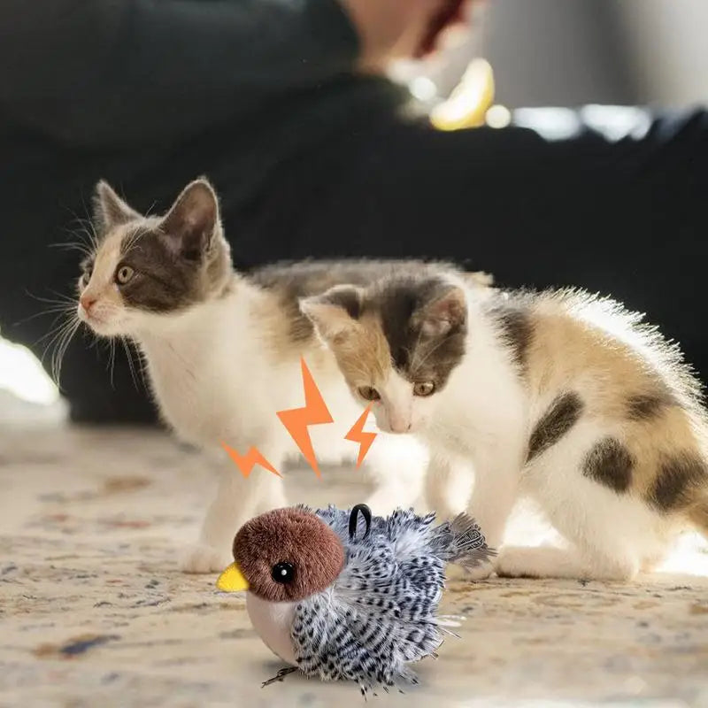 Flappy Bird Interactive Cat Toy; USB Rechargeable Remote Control