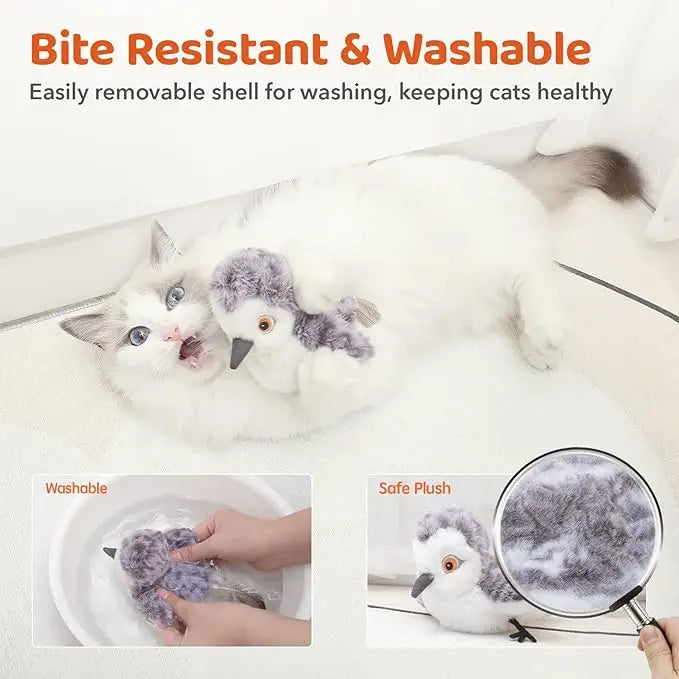 Cat Toys Flapping Bird; Cat Kicker Catnip Toys