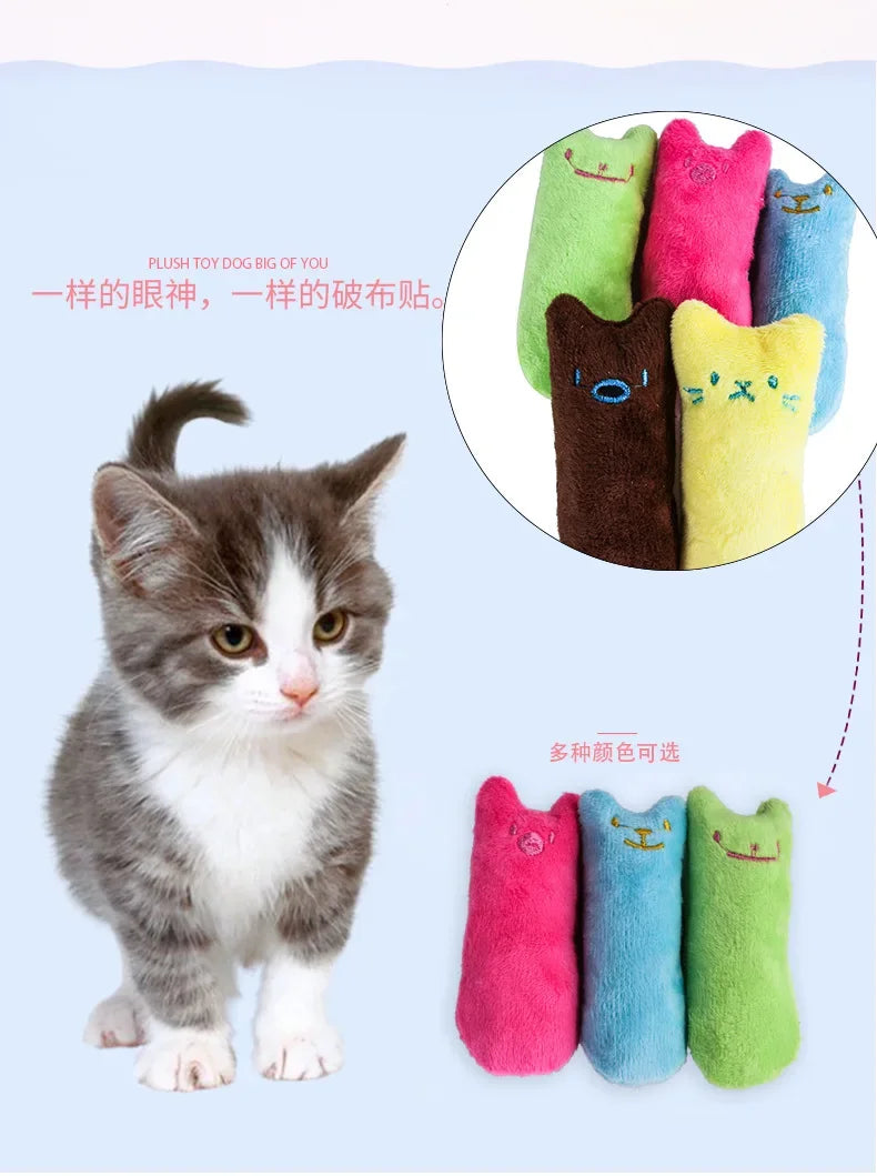 Catnip Toys; Plush Cat Chewing Toy;
