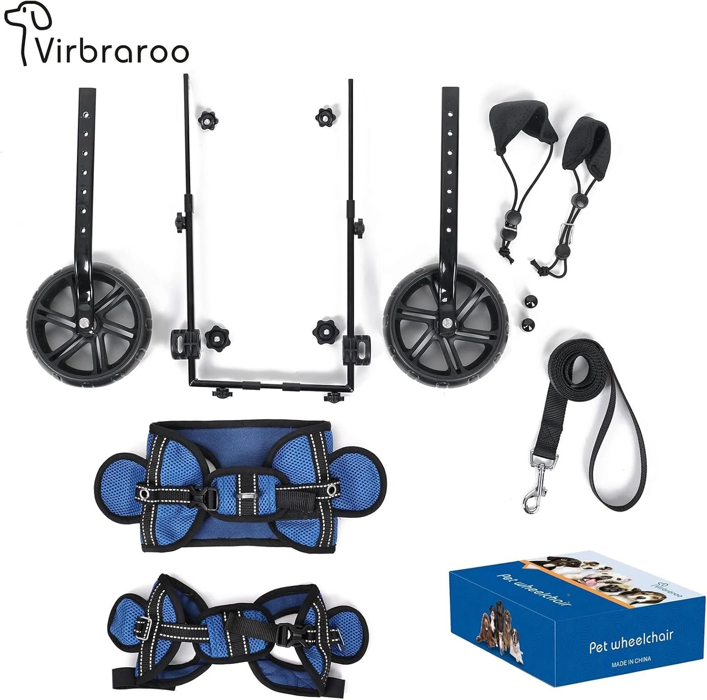 Dog Wheelchair for Back Legs;Adjustable Dog Wheelchair,