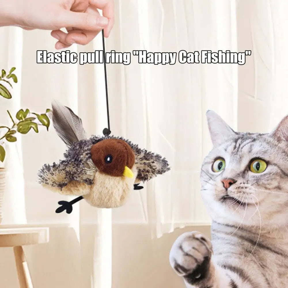 Flappy Bird Interactive Cat Toy; USB Rechargeable Remote Control