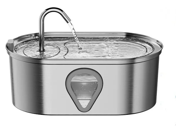 Auto large capacity pet water dispenser; stainless steel water fountain with LED Lighting;