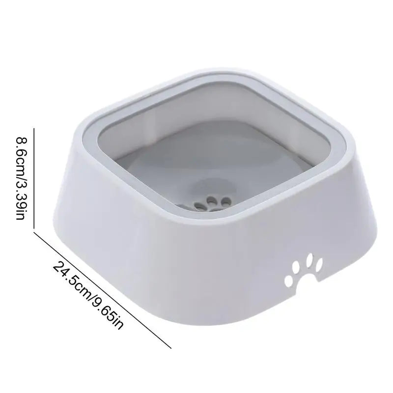 No Drip Pet Water Bowl; Large Capacity Anti-Slip Water Feeder ;